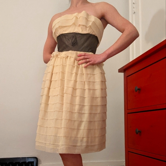 Vintage Dresses & Skirts - Cupcake Strapless Dress 💎 Vintage Designer